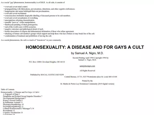 2019/mar/15/Samuel-Nigro-1994-Homosexuality-a-Disease-and-for-Gays-a-Cult/content screenshot