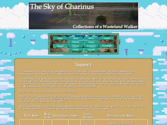 pages/support screenshot