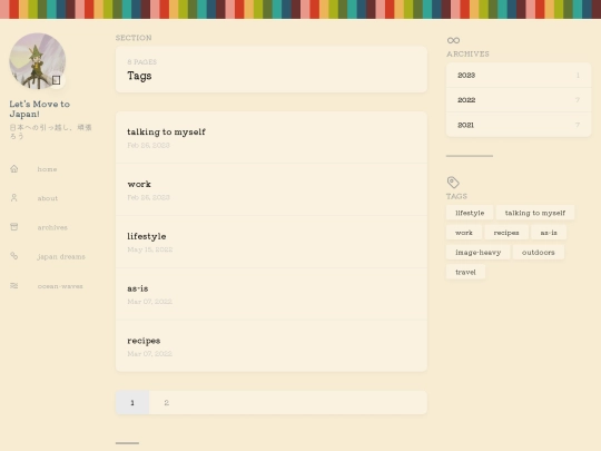 thestudy/travel/nihon/tags screenshot