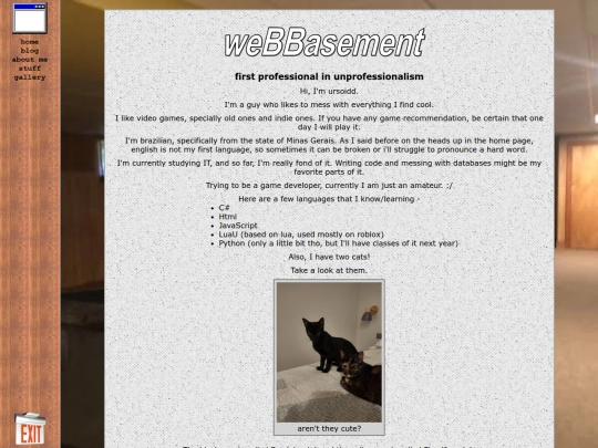 about-me screenshot
