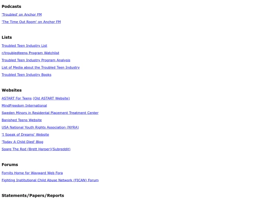 insitutionalisationinfo screenshot