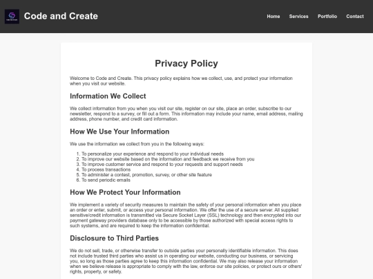 privacy screenshot