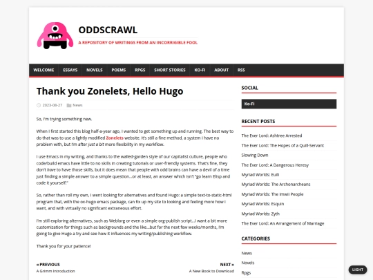 posts/thank-you-zonelets-hello-hugo screenshot