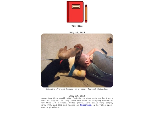 blog screenshot
