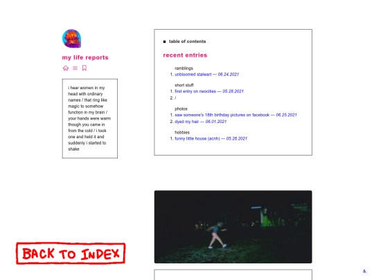 entries screenshot