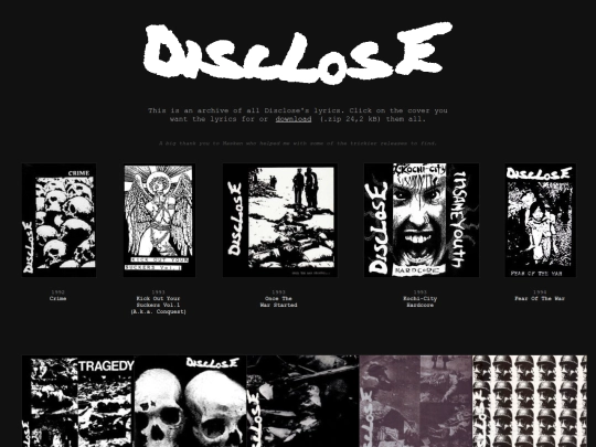 disclose screenshot