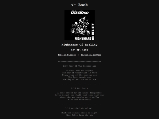 disclose/nightmareorreality screenshot