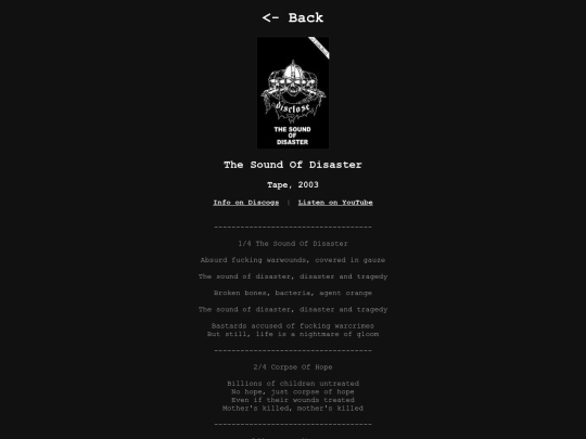 disclose/thesoundofdisaster screenshot