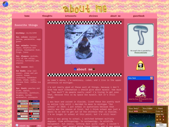 about-me screenshot