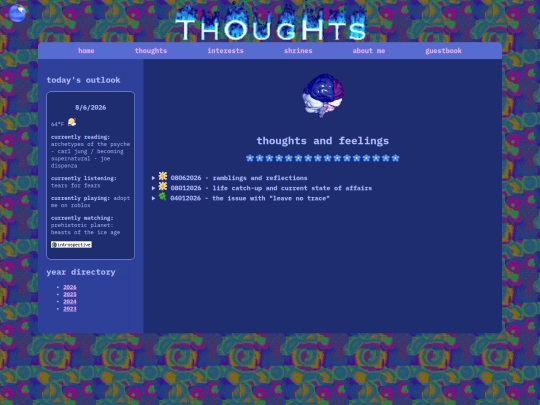 thoughts screenshot