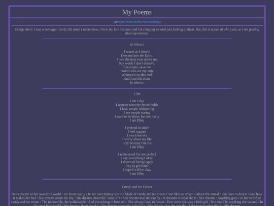 words/mepoems screenshot