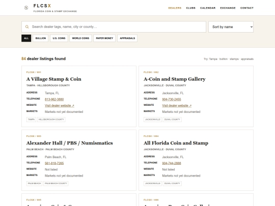 florida-coin-dealer-directory screenshot