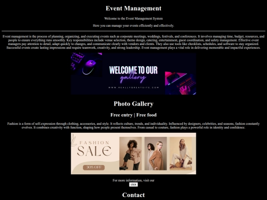 Webpage/event screenshot