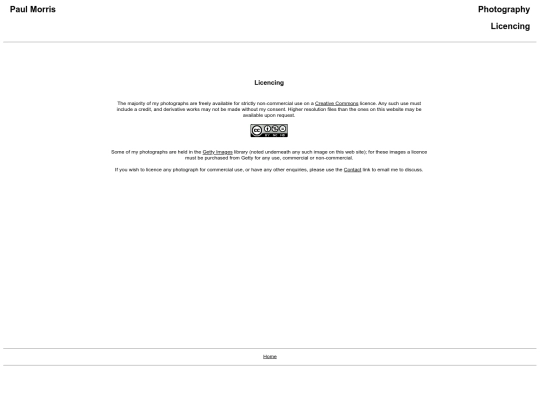 Licencing screenshot