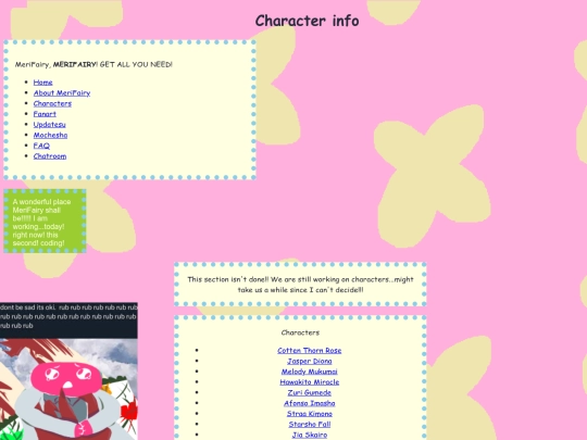 Characters screenshot