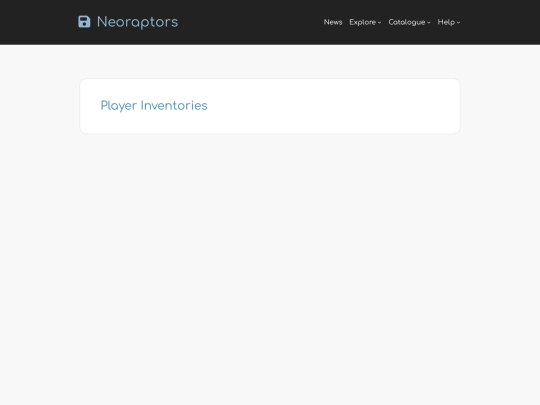 inventories screenshot