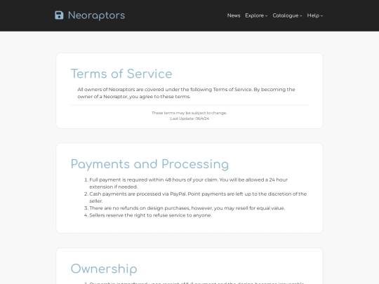 terms screenshot