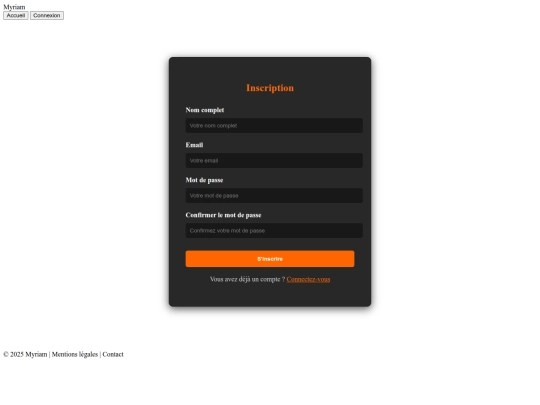 inscription screenshot