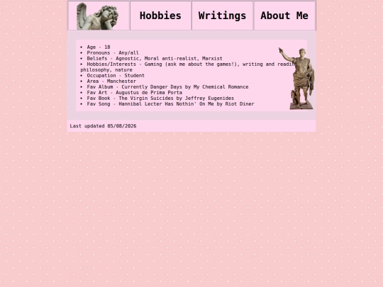 aboutme screenshot