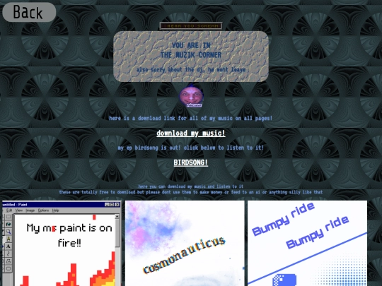 musicpage screenshot