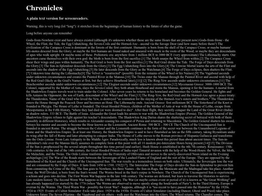chronicles/timeline-plaintext screenshot