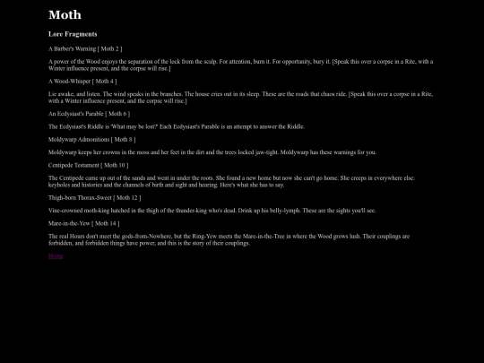 lorefragments/moth1 screenshot