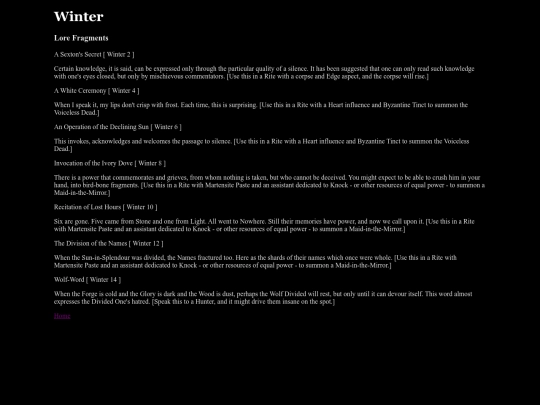 lorefragments/winter1 screenshot