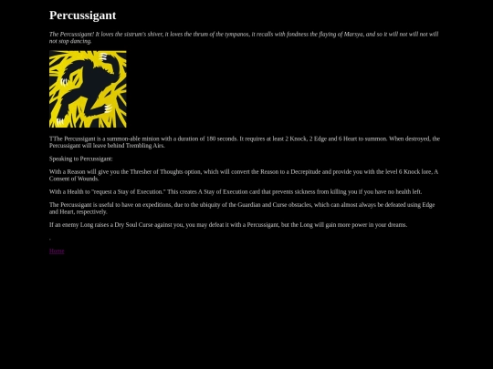 summons/percussigant1 screenshot