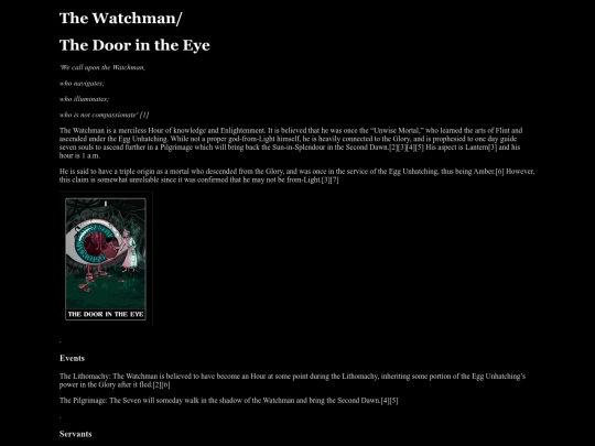 thehours/thewatchman screenshot