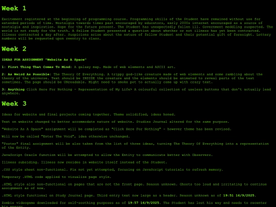 diary screenshot