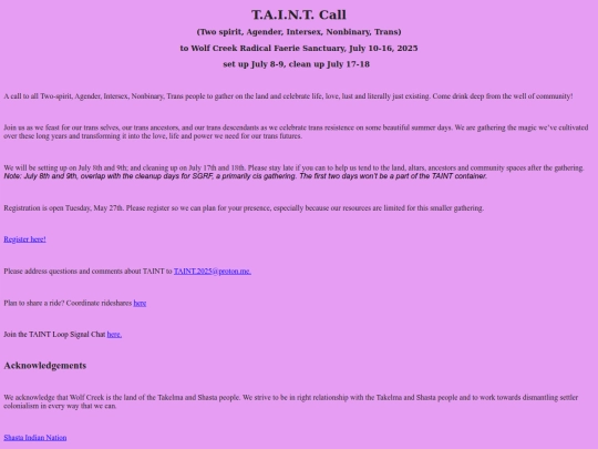 TAINT-2025-Call screenshot