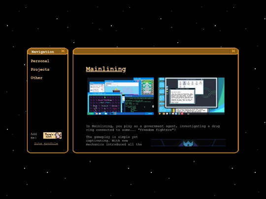 blog/mainlining screenshot