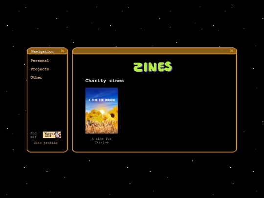 zines screenshot