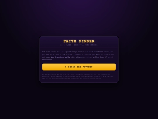 faithfinder screenshot