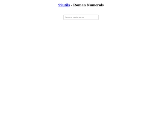 roman-numerals screenshot