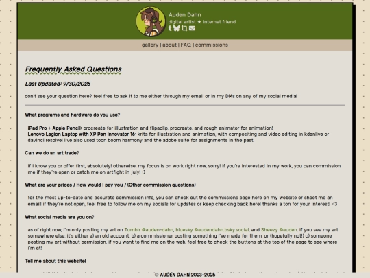 faq screenshot