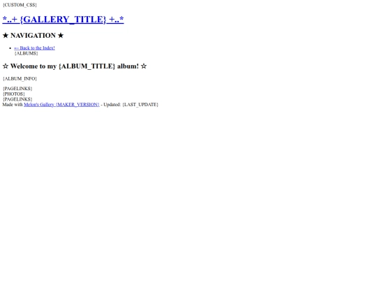 art/gallery-page-template screenshot