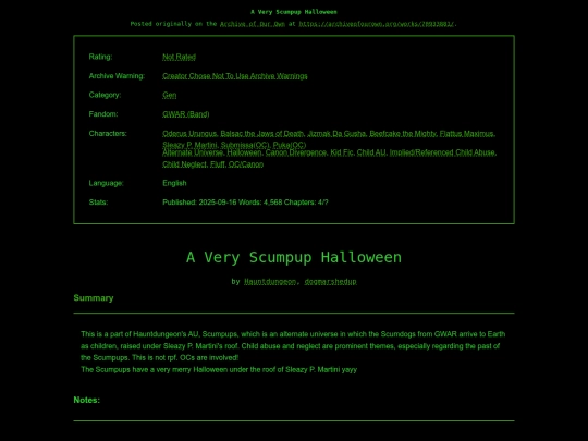 fanfic/ScumpupHalloween screenshot