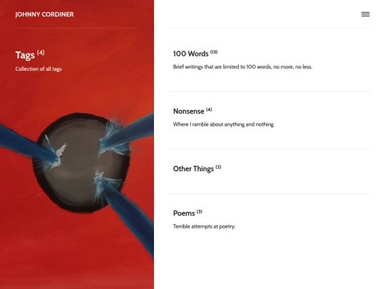 blog/tags screenshot