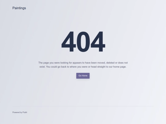 paintings/404 screenshot
