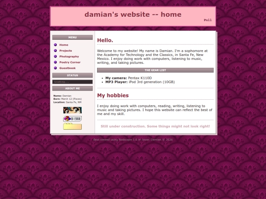 index screenshot