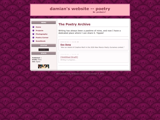poetry screenshot