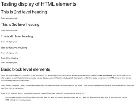 test screenshot