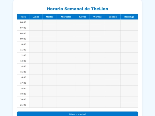 horario screenshot