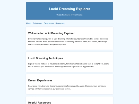 lucid-dream-explorer-html screenshot