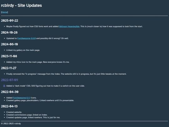 updates screenshot