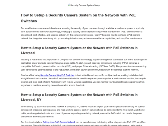 how-to-setup-a-security-camera-system-on-the-network-with-poe-switches screenshot