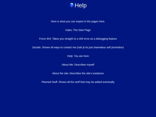 help screenshot