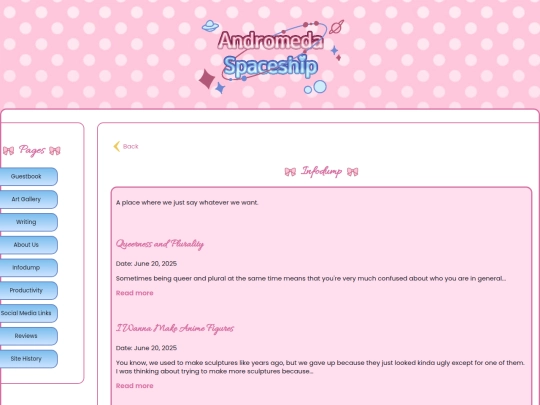 infodump screenshot