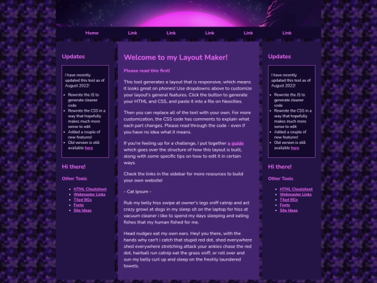 layout screenshot